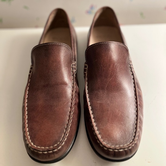 Ecco MENS Brown Driving Loafers Sz 45 (11-11.5) main image 5